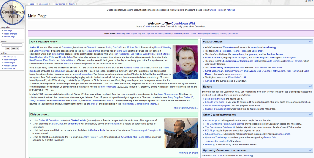 Countdown Sites And Resources